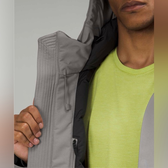 Lululemon NWT Men’s Cold City Parka sz Lg Gull Grey - Picture 4 of 11